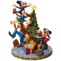 Maison & Déco Statuettes et figurines Enesco Statuette de Collection Goofy, Donald, Mickey, Minnie et Pluto Vert