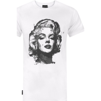 Vêtements T-shirts manches longues W.c.c Marilyn Monroe Blanc