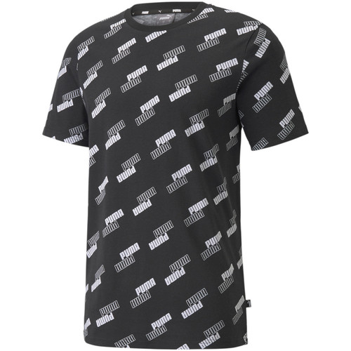 Vêtements Homme T-shirts manches courtes Puma T-shirt Power Aop Noir