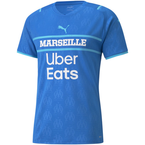 Vêtements Homme T-shirts manches courtes Puma Maillot Om Third 2021-22 Bleu