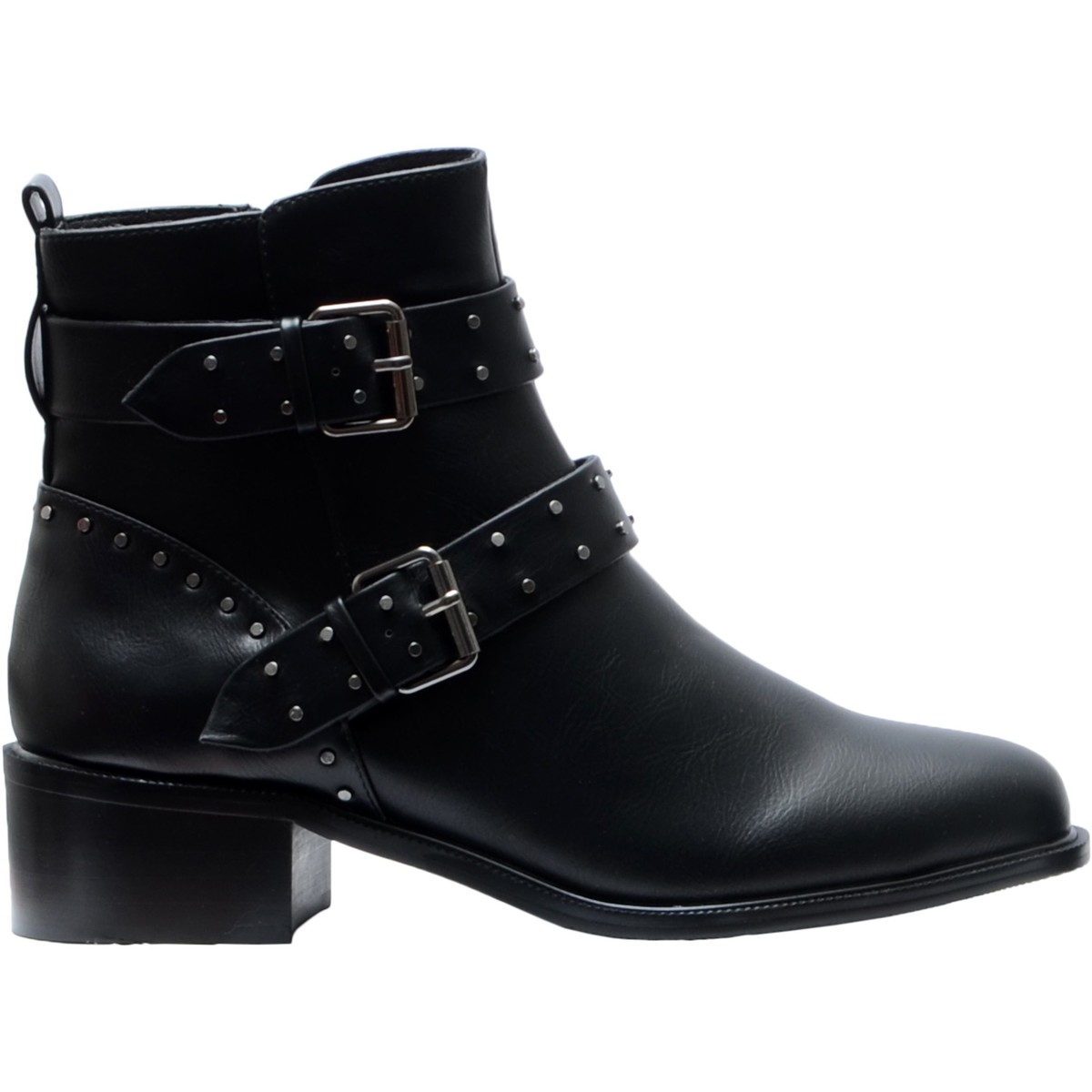 Chaussures Femme Mirco Scoccia Grew Up in His Fathers Shoe Factory Bottines Bikers Noir