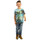 Vêtements Enfant HOODIE FLEECE CON PALME LILAC GREEN Tee-shirt junior  Palmiers  Funny - 11/12ANS Bleu