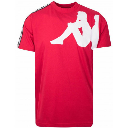 Vêtements Kappa Tee shirt homme 304ICL0_908 KAPPA rouge et blanc Rouge - Vêtements T-shirts manches courtes Homme 54 