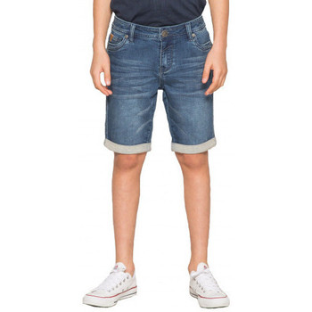 Shorts & Bermudas Garçon Deeluxe Short juniorbleu fonce BLEU BRUT - Vêtements Shorts / Bermudas Enfant 39 