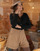Vêtements Femme Shorts / Bermudas Céleste CHENE Jeans Maglietta 'Clark' grigio