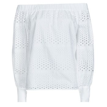 Vêtements Femme Tops / Blouses Karl Lagerfeld BRODERIE ANGLAISE TOP Blanc