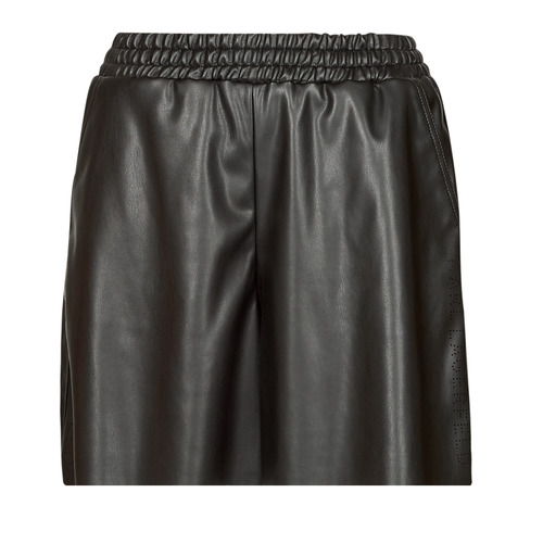 Vêtements Femme Shorts / Bermudas Karl Lagerfeld PERFORATED FAUX LEATHER SHORTS Noir