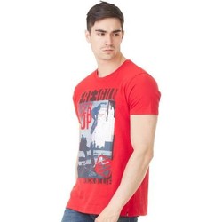 Vêtements Homme T-shirts Leon & Polos Freegun T-shirt Col rond Homme Coton TSCSTO Rouge Rouge