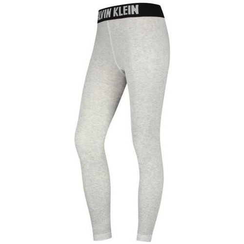Sous-vêtements Femme Calvin Klein logo contrast chest stripe hoodie in black Calvin Klein Jeans Legging Femme Coton MODERN LOGO Gris Gris