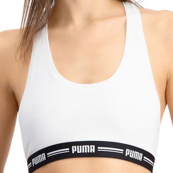 Sous-vêtements Femme Brassières Puma T-shirts manches courtes ICONIC Blanc Blanc