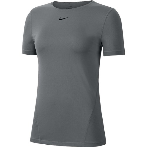 Vêtements Femme T-shirts manches courtes Nike Pro Gris