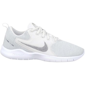 Chaussures Femme why Nike swoosh embroidered at center chest why Nike Flex Experience RN 10 Blanc, Gris