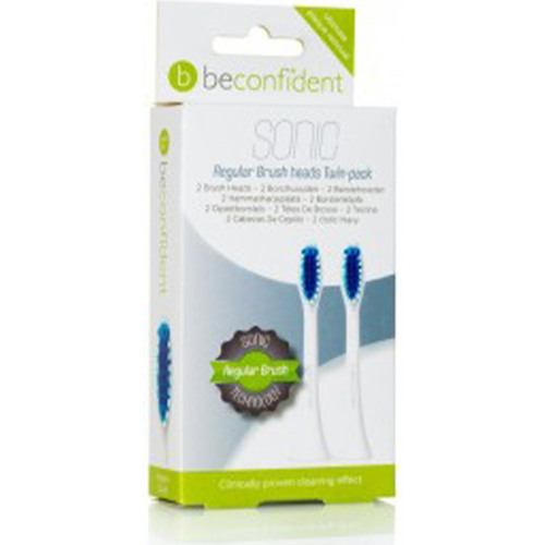 Beauté Produits bains Beconfident Sonic Toothbrush Heads Regular White Coffret 