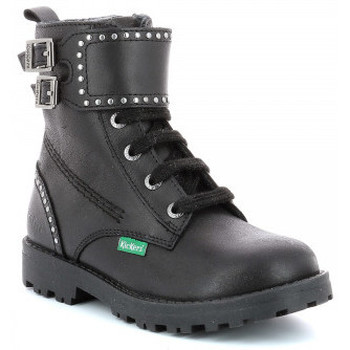 Chaussures Fille Boots Kickers Bottine groorock Noir