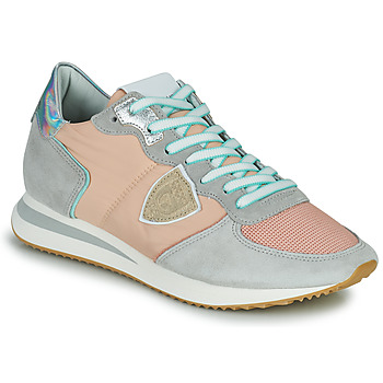 Chaussures Femme Baskets basses Philippe Model TRPX LOW WOMAN Rose Nude / Gris