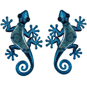 Maison & Déco Owl Figure 2 Unités Signes Grimalt Figure Lézards 2 Unités Bleu