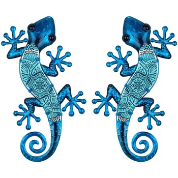 Maison & Déco Owl Figure 2 Unités Signes Grimalt Figure Lézards 2 Unités Bleu