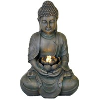 Maison & Déco Statuettes et figurines Signes Grimalt Fontaine Buddha Conduit Gris