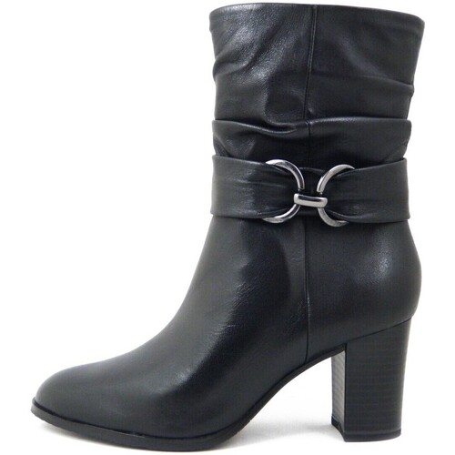 Chaussures Femme Boots Caprice Femme Chaussures, Bottine, Cuir, Zip-25328 Noir