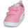 Chaussures Fille Baskets basses Puma Courtflex v2 V Inf Rose / Blanc