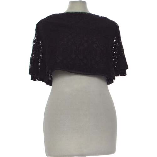 Vêtements Femme Jean Slim Femme Zara top manches courtes  38 - T2 - M Noir Noir
