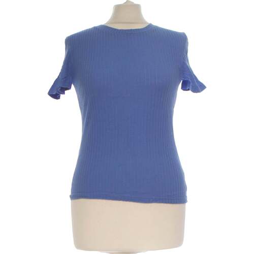 Vêtements Femme Soutiens-Gorge & Brassières Mango top manches courtes  36 - T1 - S Bleu Bleu