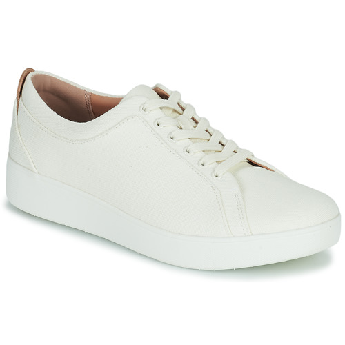 Chaussures Femme Baskets basses FitFlop The Happy Monk Blanc