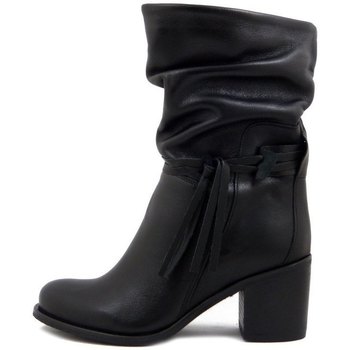 Chaussures Femme Boots Osvaldo Pericoli Femme Chaussures, Bottine, Cuir Douce - 707021 Noir