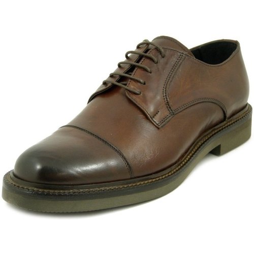 Chaussures Homme Derbies Exton Homme Chaussures, Derby, Cuir Douce - 9851 Marron