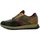 Chaussures Homme Baskets mode Exton Homme Chaussures, Sneaker, Cuir Douce -753 Vert