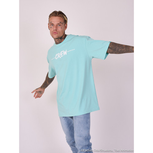 Vêtements Homme T-shirts & Polos Cotton Piquet Bandana Shirt Tee Shirt 2110185 Bleu