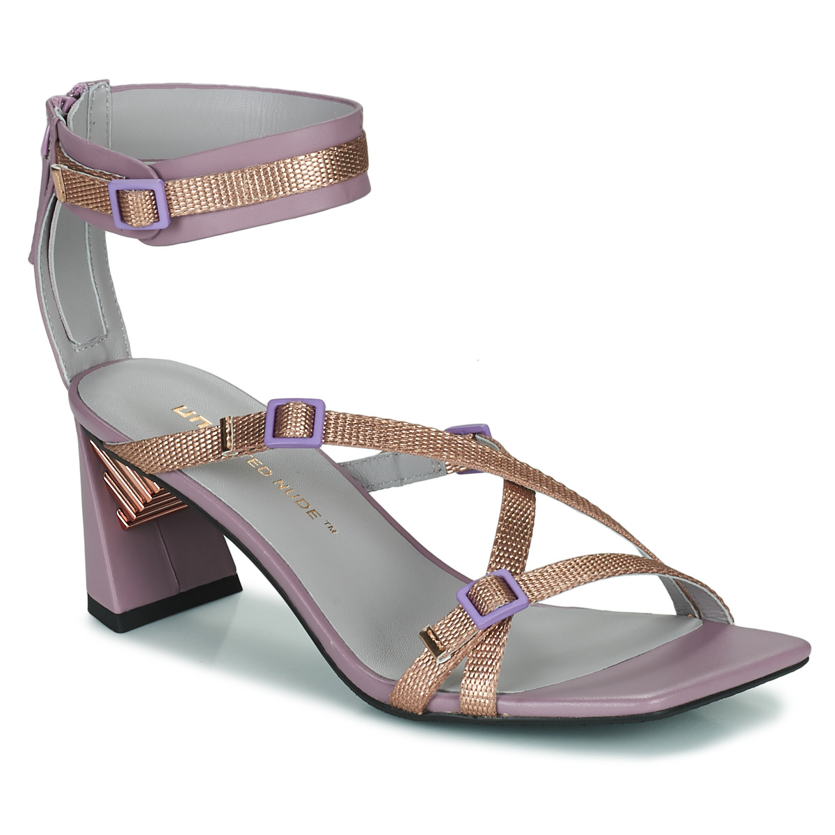 Chaussures Femme Tige : Cuir/textile United nude SONAR MID Rose