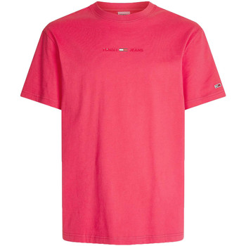 Vêtements Homme T-shirts manches courtes Tommy Hilfiger Linear Logo Tee rose