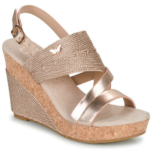 Chaussures Femme Sandales et Nu-pieds Rose is in the air MELINE Or / Rose