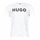 Vêtements Homme T-shirts manches courtes HUGO Dulivio Blanc