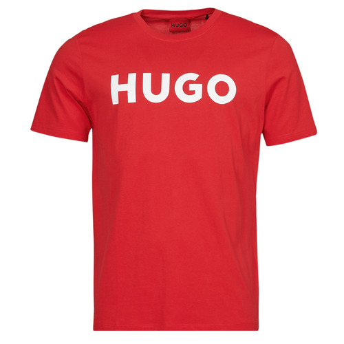 T-shirts Manches Courtes HUGO Dulivio Rouge - Livraison Gratuite 
