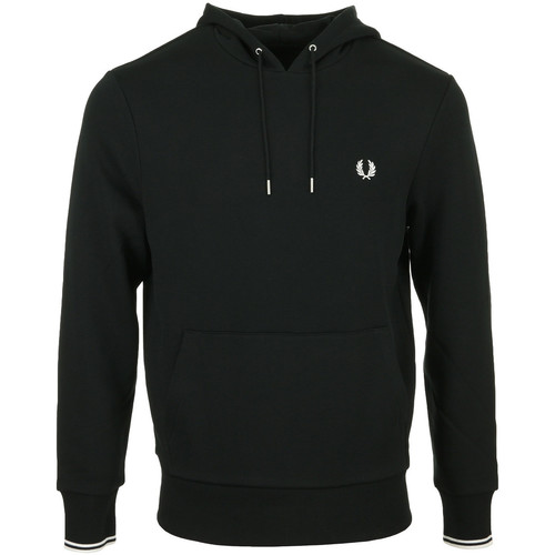 Homme Fred Perry Tipped Hooded Sweatshirt noir - Vêtements Sweats Homme 109 