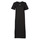 Vêtements Femme Robes longues Calvin Klein Jeans CK RIB LONG T-SHIRT DRESS Noir