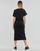 Vêtements Femme Robes longues Calvin Klein Jeans CK RIB LONG T-SHIRT DRESS Noir