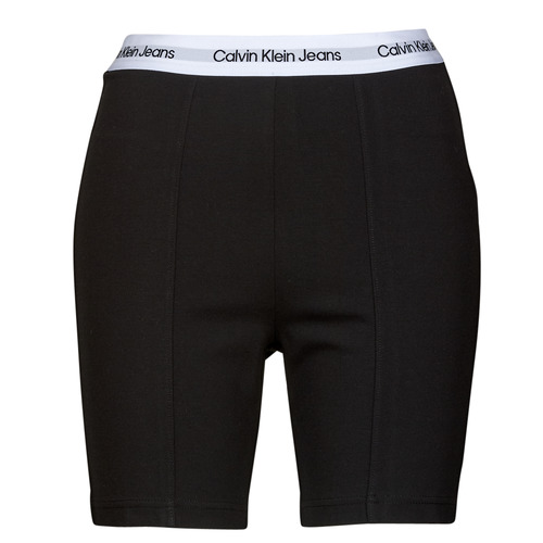 Vêtements Femme Shorts / Bermudas Calvin Klein Jeans REPEAT LOGO MILANO CYCLING SHORT Noir