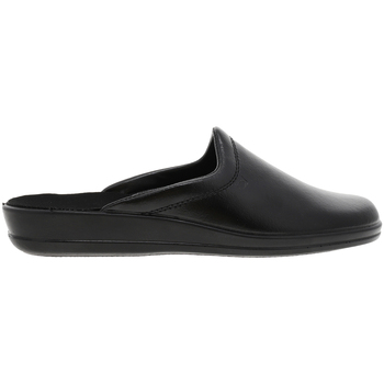 Chaussures Homme Chaussons Rhode Pantoufles Lekeberg Leder cuir Noir