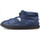 Chaussures Chaussons Nuvola. Boot Home Marbled Suela de Goma Bleu