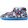 Chaussures Chaussons Nuvola. Mid Boot Home Printed 21 Nebbia Bleu