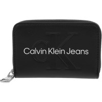 Sacs Femme Portefeuilles Calvin Klein Jeans Accordion Zip Around Noir