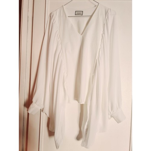 Vêtements Femme Chemises / Chemisiers Indies Blouse manches papillons Blanc