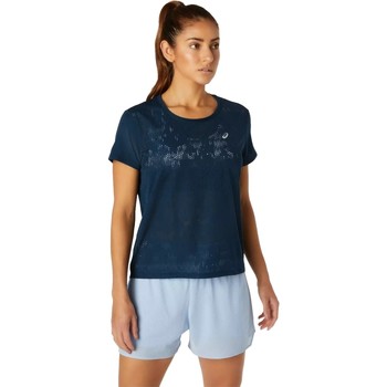 Vêtements Femme T-shirts manches courtes Asics Denim Ventilate SS Top Bleu