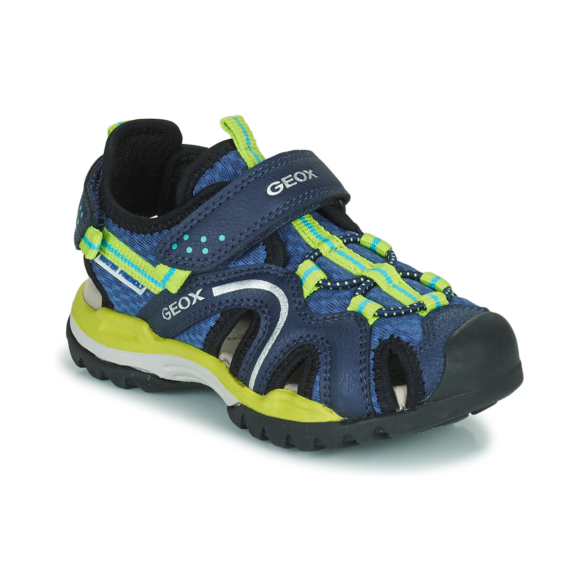 Chaussures Garçon Sandales sport Geox J BOREALIS BOY Bleu / Vert