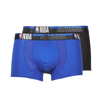 Sous-vêtements Homme Boxers Athena NBA X2 Noir / Bleu
