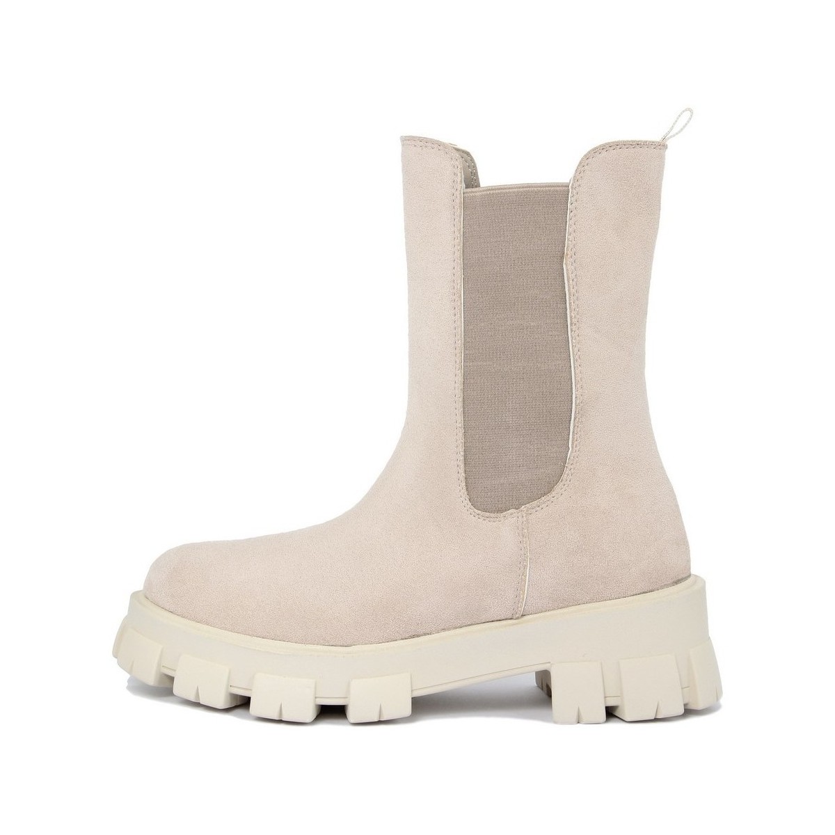 Chaussures Femme Nanette hiker boot with black shearling  Beige