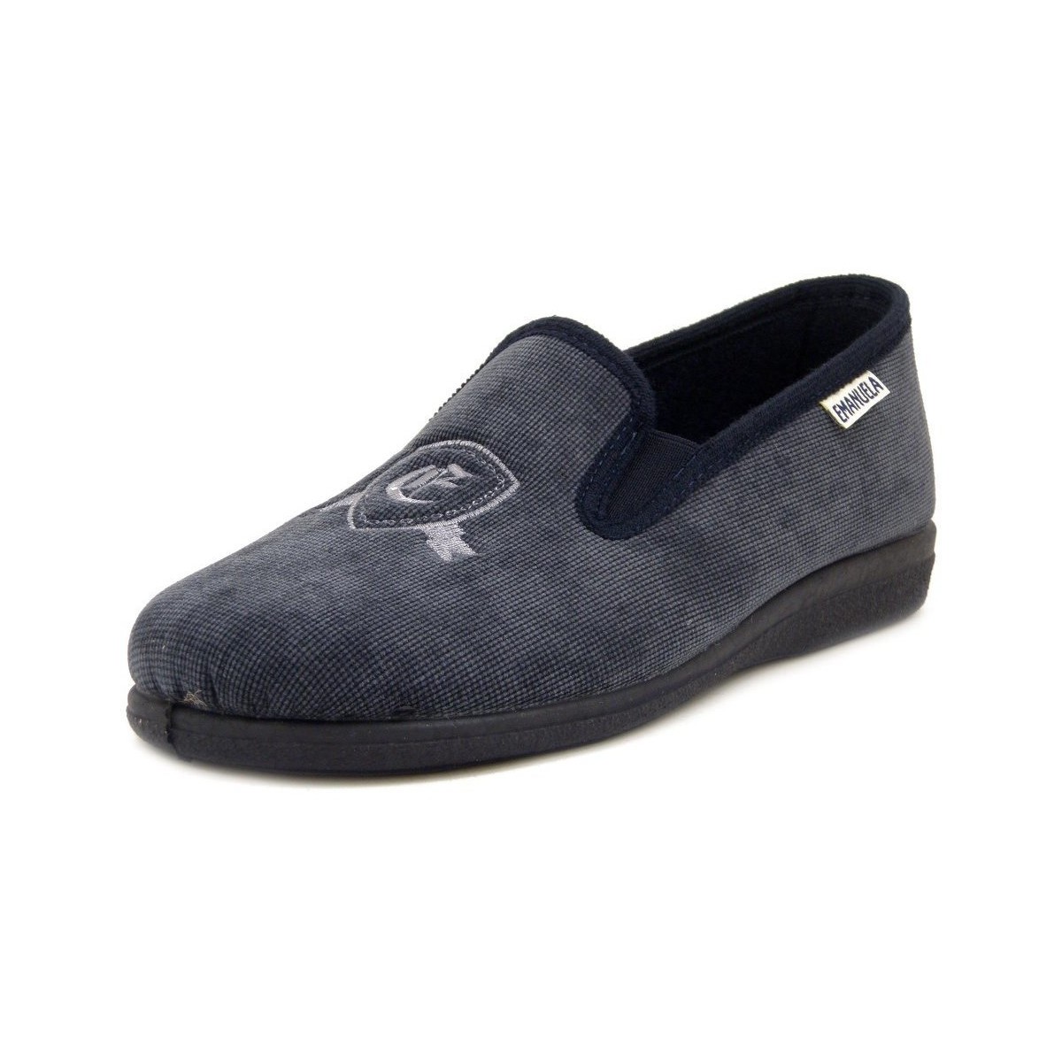 Chaussures Homme Chaussons Emanuela Homme Chaussons, Hiver, Textile chaud, 968 Bleu